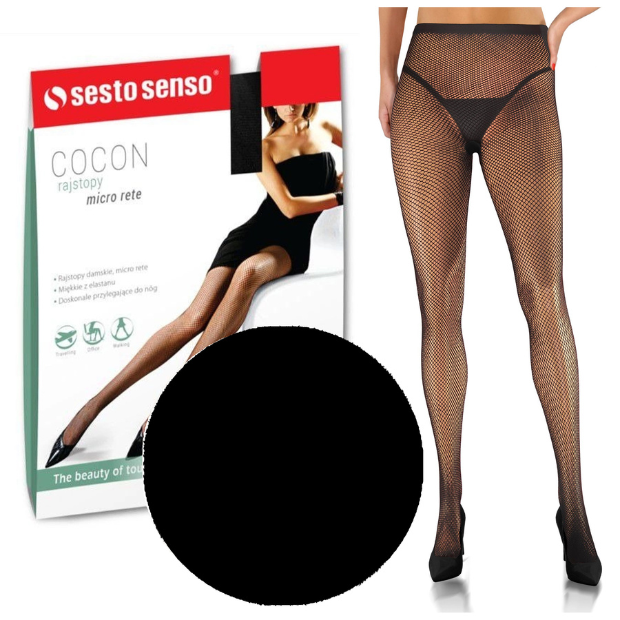 Netzstrumpfhose Micro Rete Blau