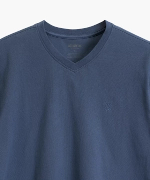 Herrenschlafanzug Serie nmp-389 Dunkelblau/Blau