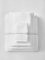 S TOWEL 100*150 LIBRE WHITE+SILVER