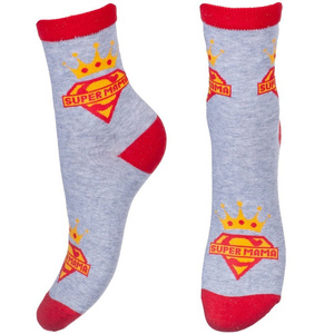 Muttertag Gemusterte Socken Für Geschenk Milena Grau