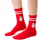 Skarpetki świąteczne w mikołaje art. 136 CO058 granatowe