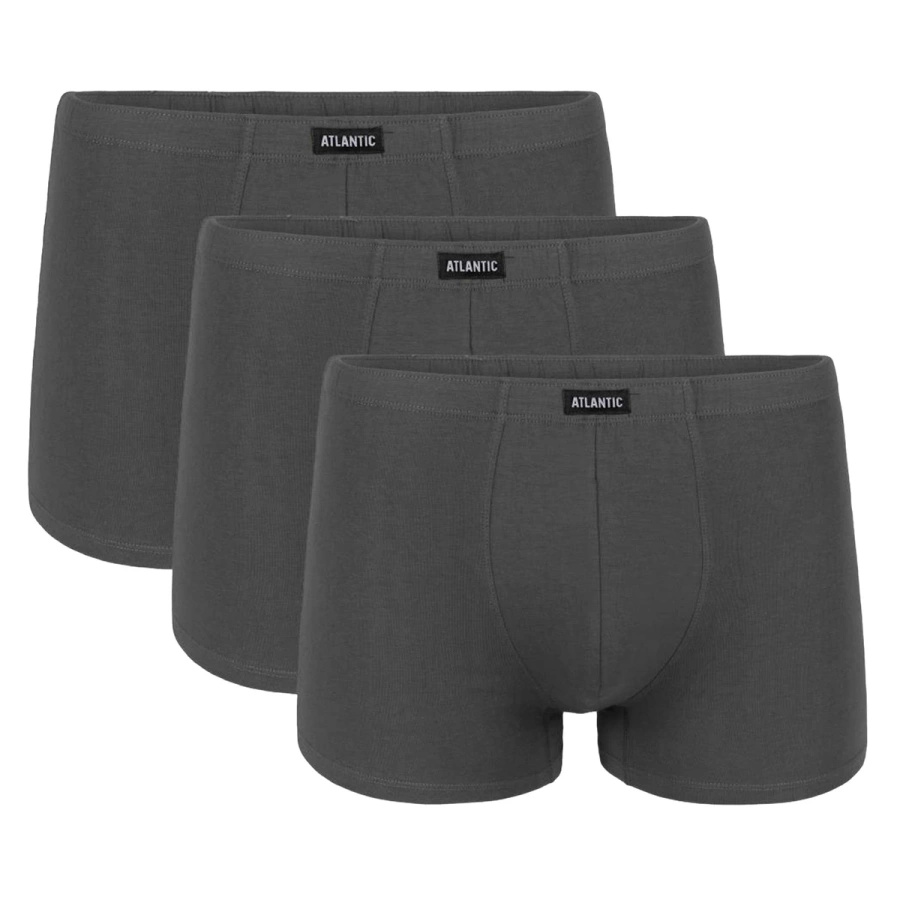 Herren-Boxershorts Serie 3BMH-007 Grau Weiß Schwarz