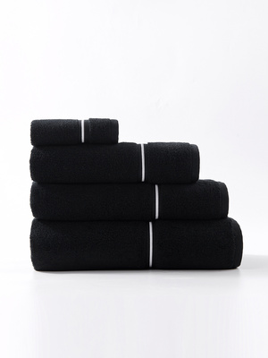 S TOWEL 100*150 LIBRE BLACK+WHITE