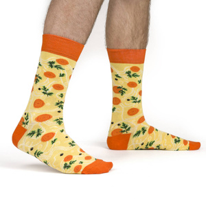 Kolorowe Męskie | Damskie Skarpetki SOXO GOOD STUFF wesołe rosół w puszce + przepis Unisex