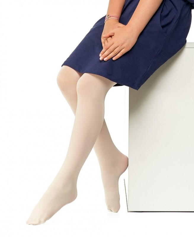 Strumpfhosen Kinder Microfaser 40DEN Ecru