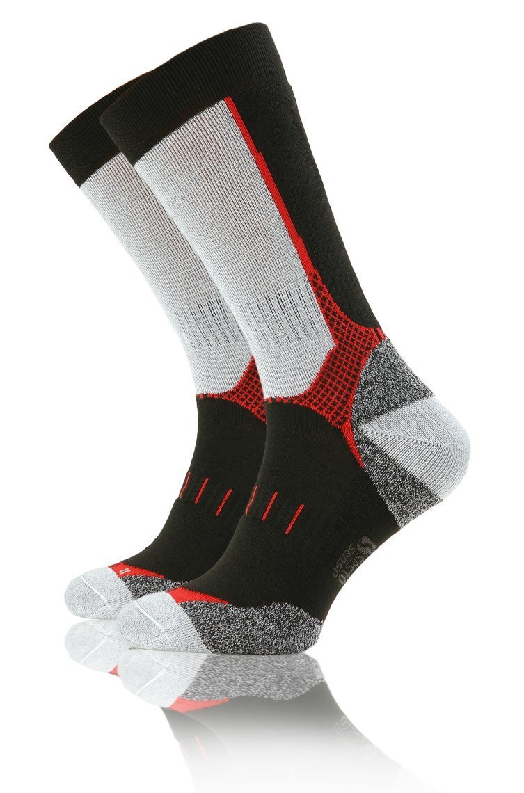 Wollsocken Trekking Winter Grau Mehrfarbig
