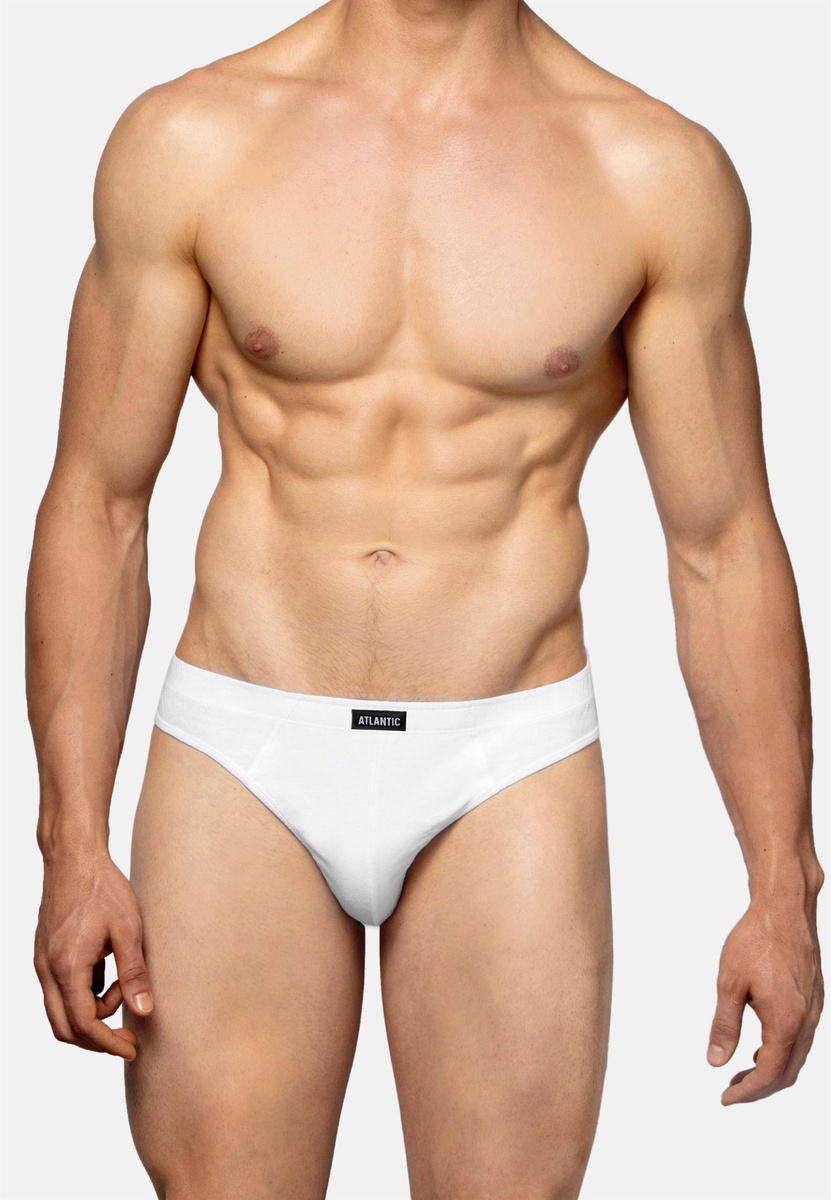 Herren Slips 3BMP-322 Weiß Grau Schwarz