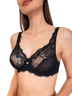Bügelloser BH Wonderlace 2442 Schwarz/Beige