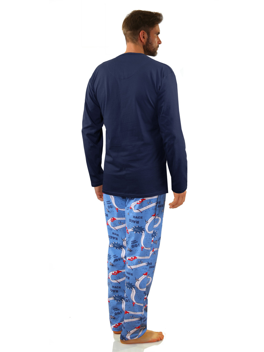 Herren-Pyjama Serie Dunkelblau