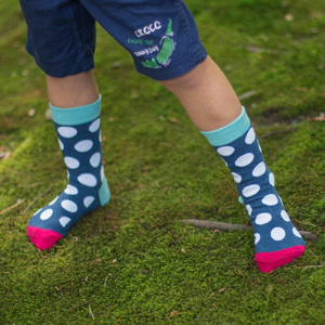 Graue Soxo Good Stuff Kindersocken mit Herzen
