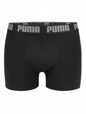Men's Boxer Shorts 2 Pack Puma Comfort Stretch Grey/Black