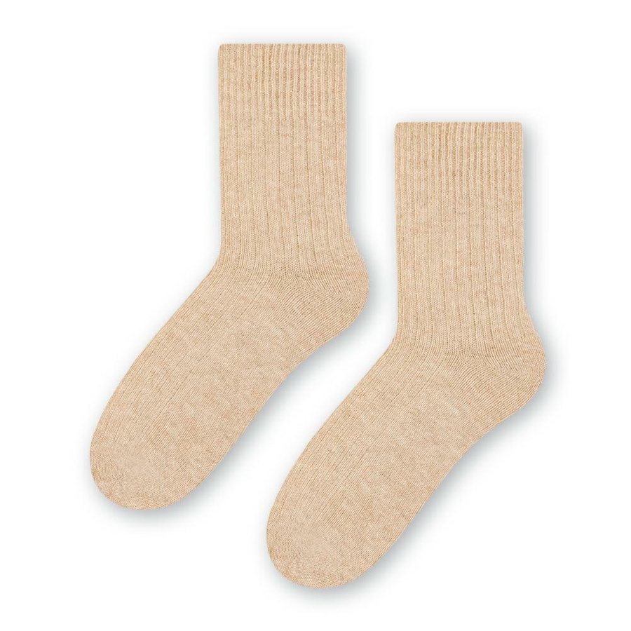 Socken Wolle Serie Beige