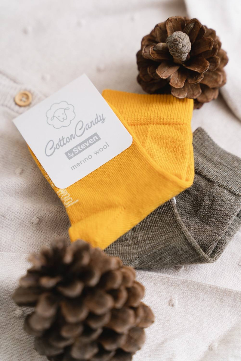 Kindersocken Merino Wool Rosa/Violett