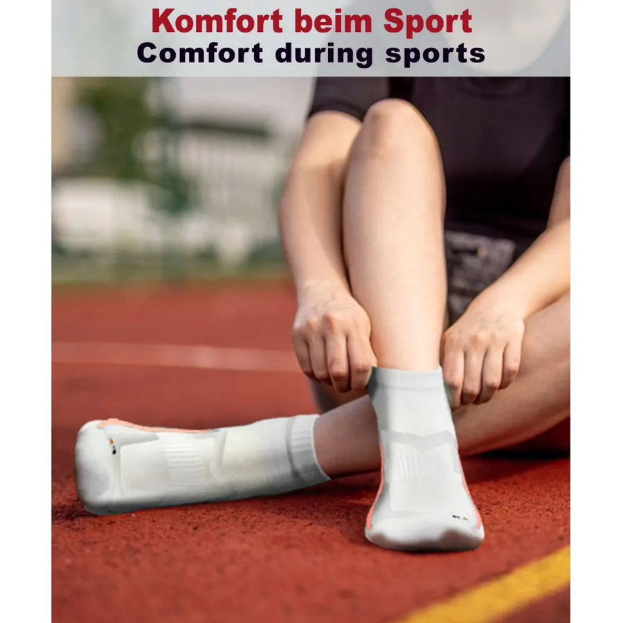 Sesto Senso Herren Sport Socken SKB10 – Atmungsaktiv, Nahtlos, Poliamid, Verstärkte Frottee-Bereiche, Thermoregulierend, Ideal für Sport und Fitness, Blau/Weiß