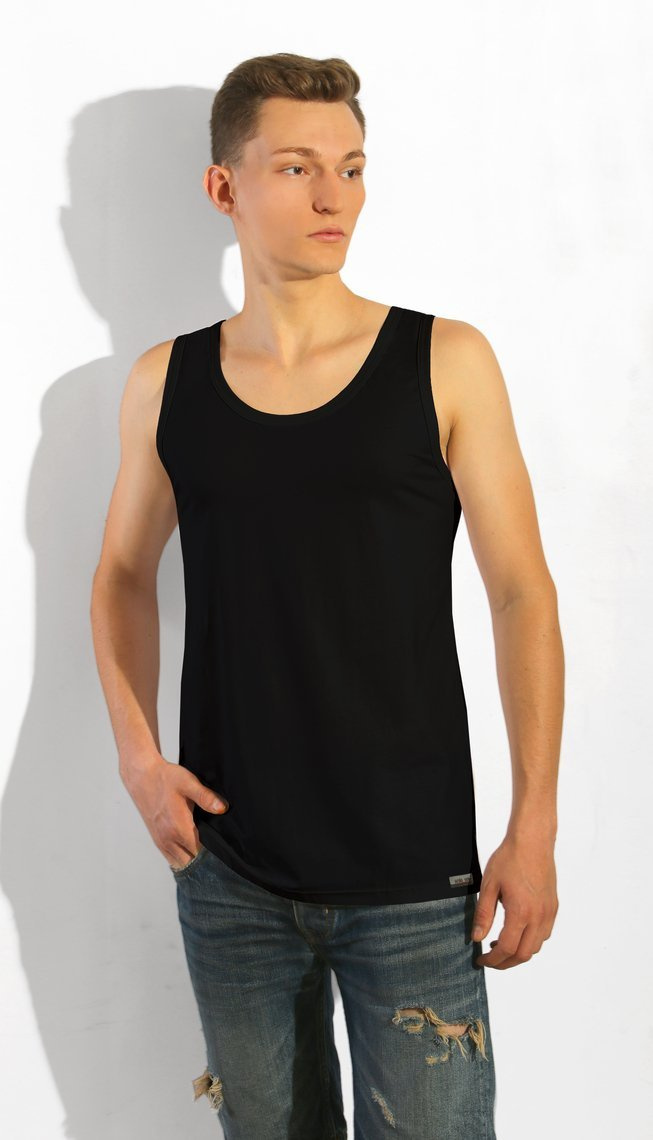 Ärmelloses Herrenunterhemd Cobra Schwarz