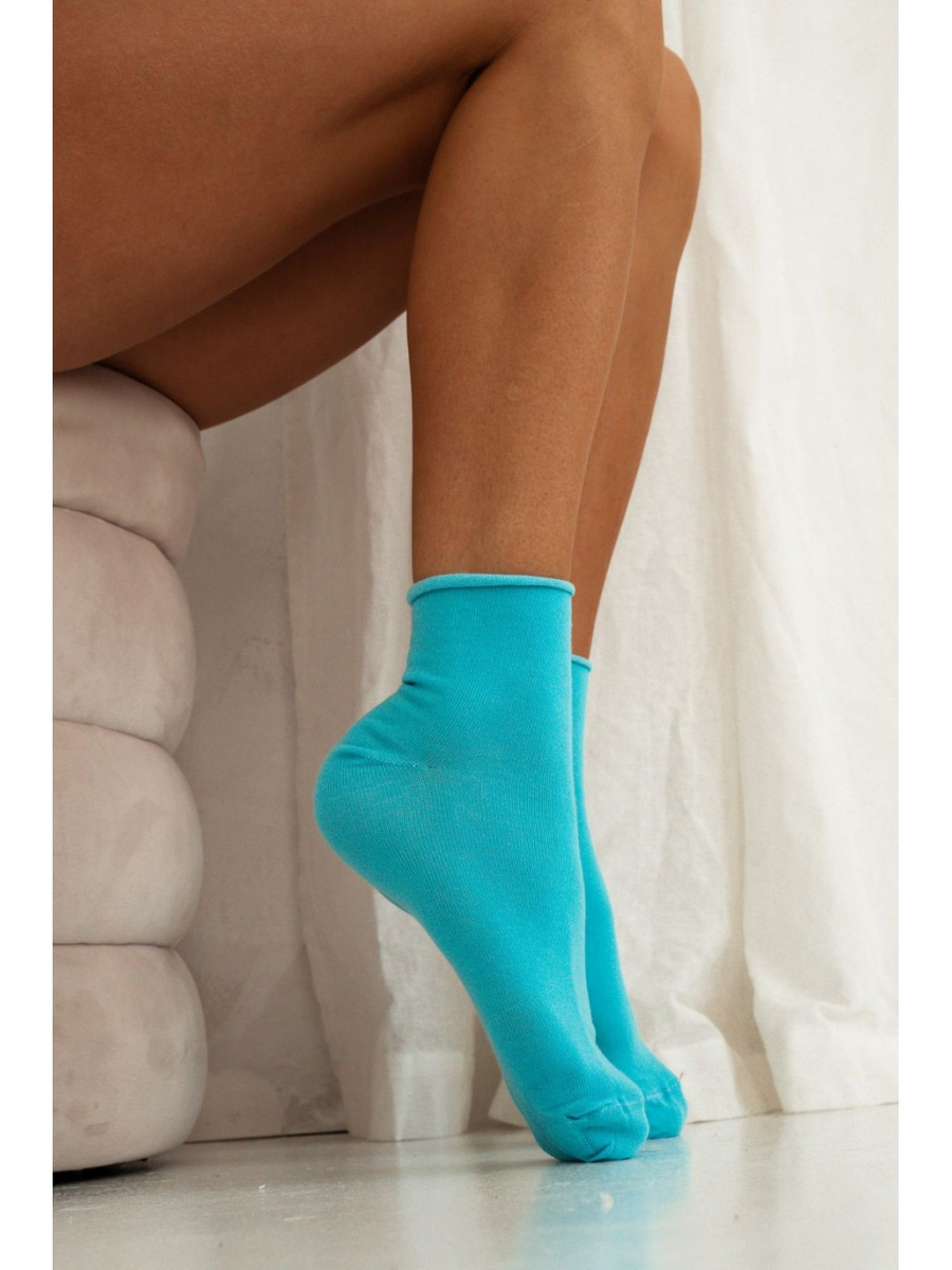 Skarpety bawełniane gładkie bezuciskowe Milena