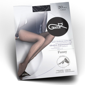 rajstopy damskie GATTA FUNNY kabaretki z małymi oczkami