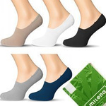 Șosete invizibile bambus 5x cu perniță de gel