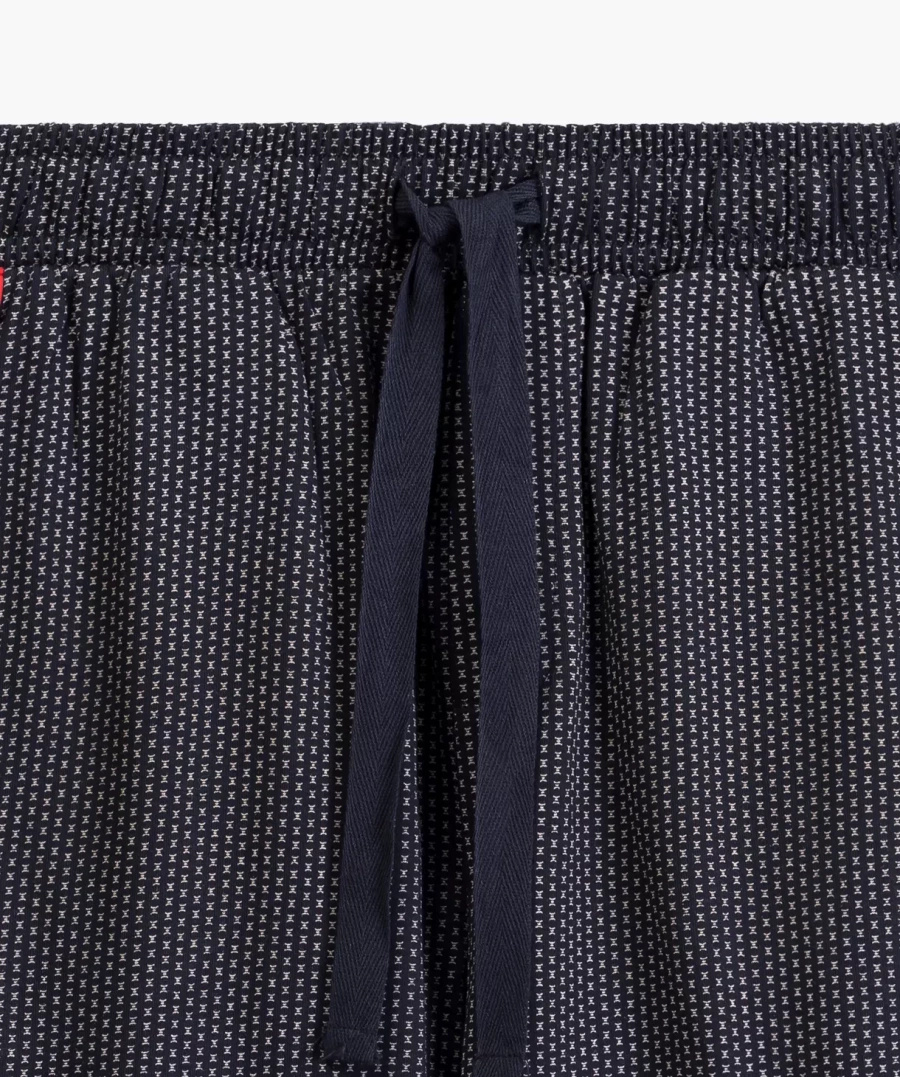 Herrenschlafanzug Serie nmp-389 Dunkelblau/Blau