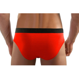 Sesto Senso Herren Slips Wild Cat – Sportliche Unterwäsche aus Baumwolle mit Elastan, Bequemer Sitz, Anatomic Cut, Elastischer Bund mit Logo, Ideal für Aktive, Farbe Rot, Kollektion Valentinstag