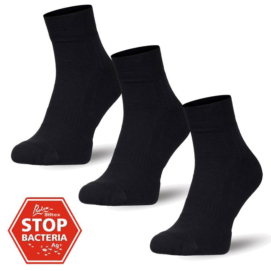 3X 1/2 Frotte Socken mit silbernen Ionen Ag+ Milena