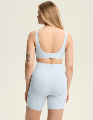 Sleeky Blue Modeling Shorts