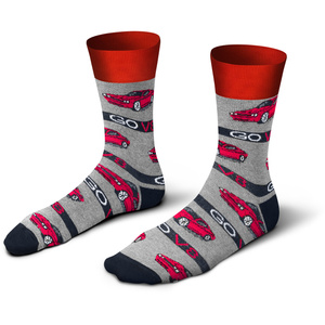 Socken Serie Funny Mehrfarbig, Grau