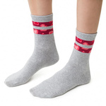 Damen Socken Art. 136 Hellgrau/Grau