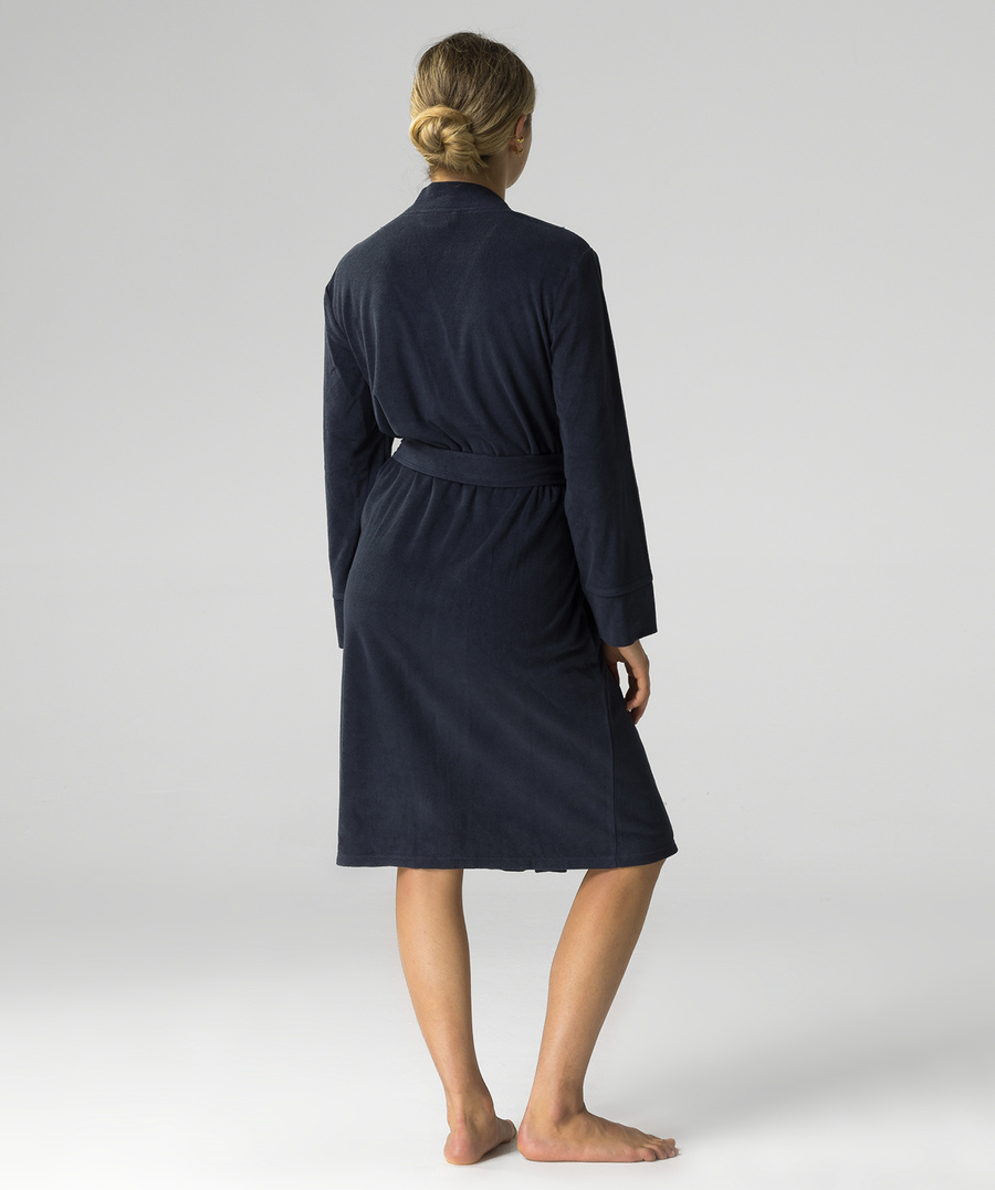 Damen Bademantel Serie Blau