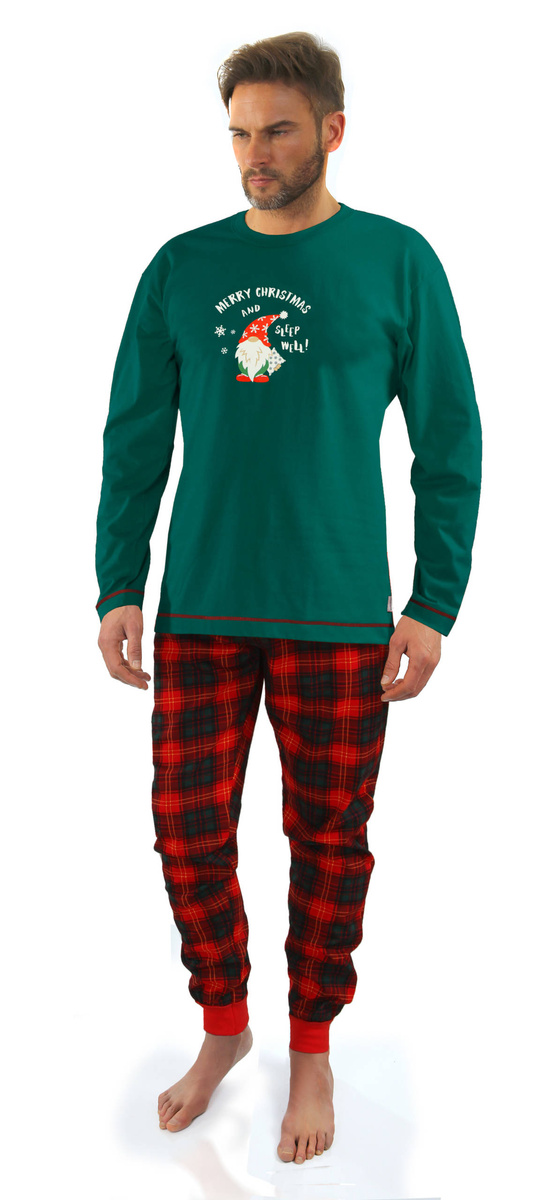 Herren Baumwolle Weihnachten Pyjamas Gnome Sesto Senso