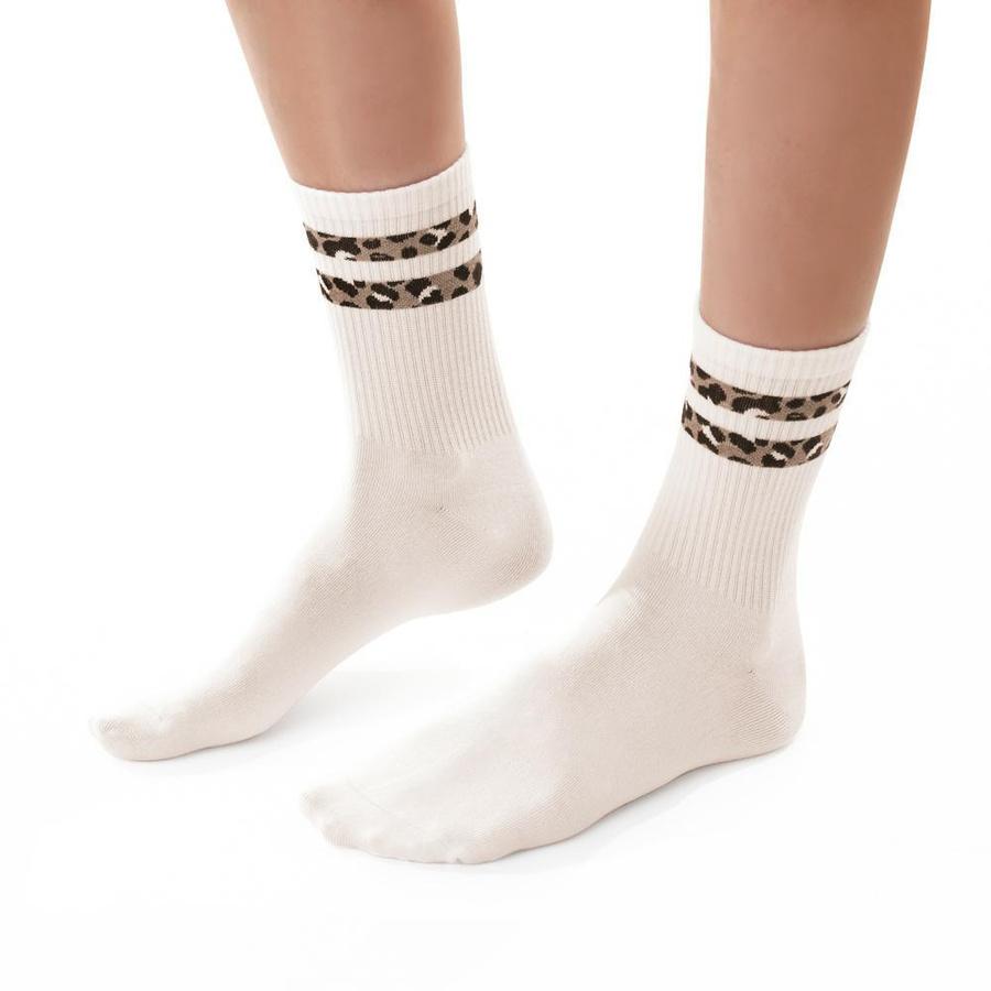 Baumwollsocken Art.099 Ecru/Weiß