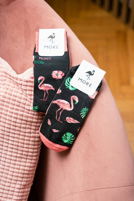 Farbige Damen/Herren Flamingo-Socken Mehr Mode