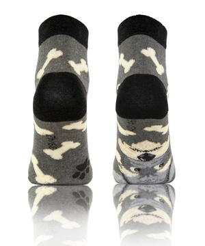 Kolorowe śmieszne ZAKOSTKI SKARPETY FINEST Sesto Senso