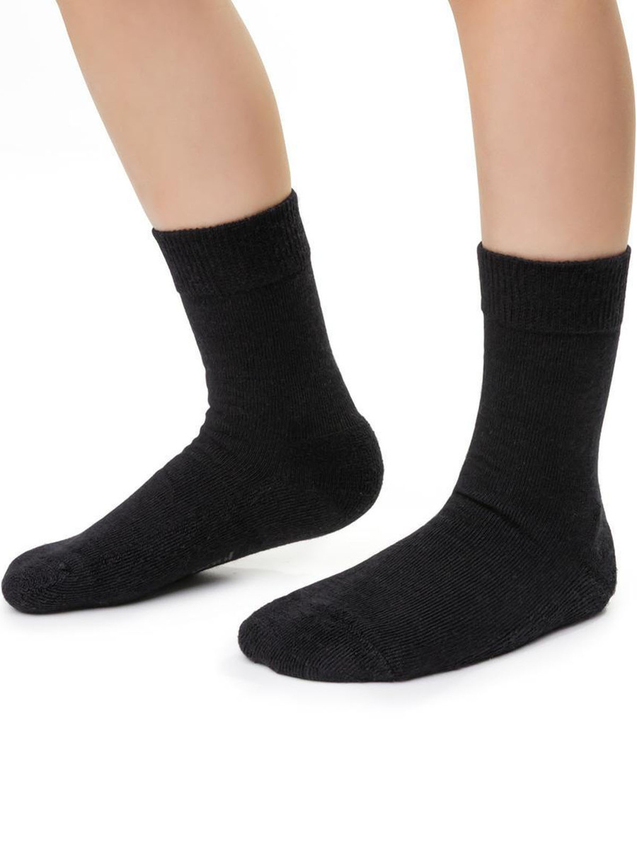 Halbfrottee-Socken aus Merinowolle für Kinder Art. 190