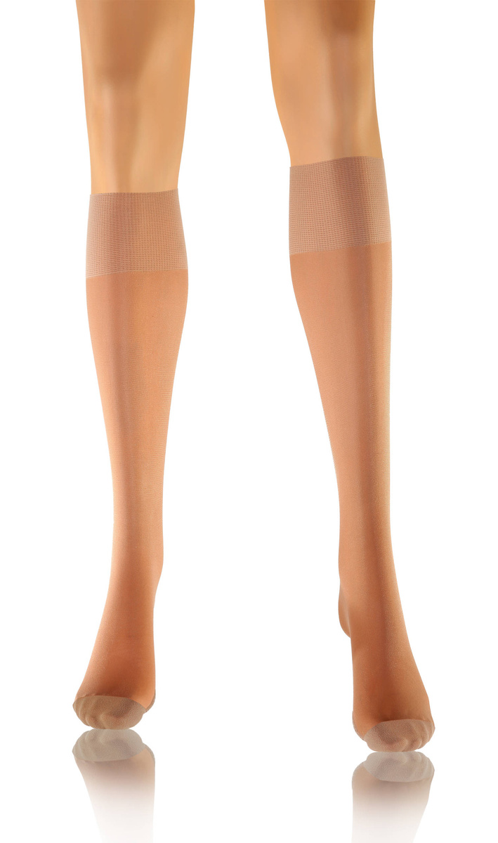 Sesto Senso Damen Podkolanówki – Massierende Sohle, 20 Den, Poliamid-Elastan Mix, Nicht-Drückend, Unterstützt Durchblutung, Elegant Halbtransparent, 3er Pack, Schwarz