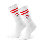 Socken Weihnachtsserie Weiß