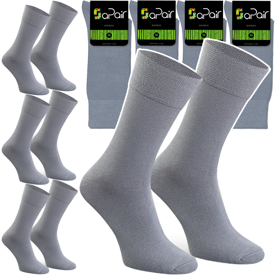 Skarpety bambusowe męskie czarny art.086 Steven