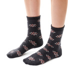 Frotteesocken Art. 123 Graphit und Schwarz