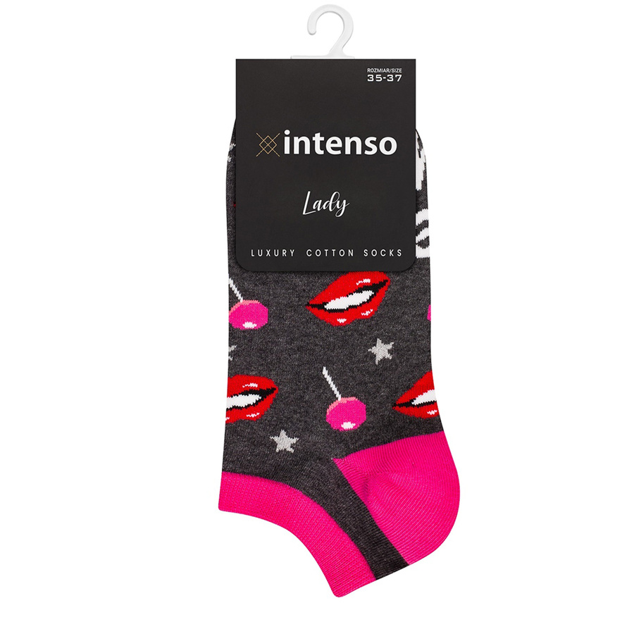 Skarpetki damskie STOPKI kolorowe zabawne Intenso 013