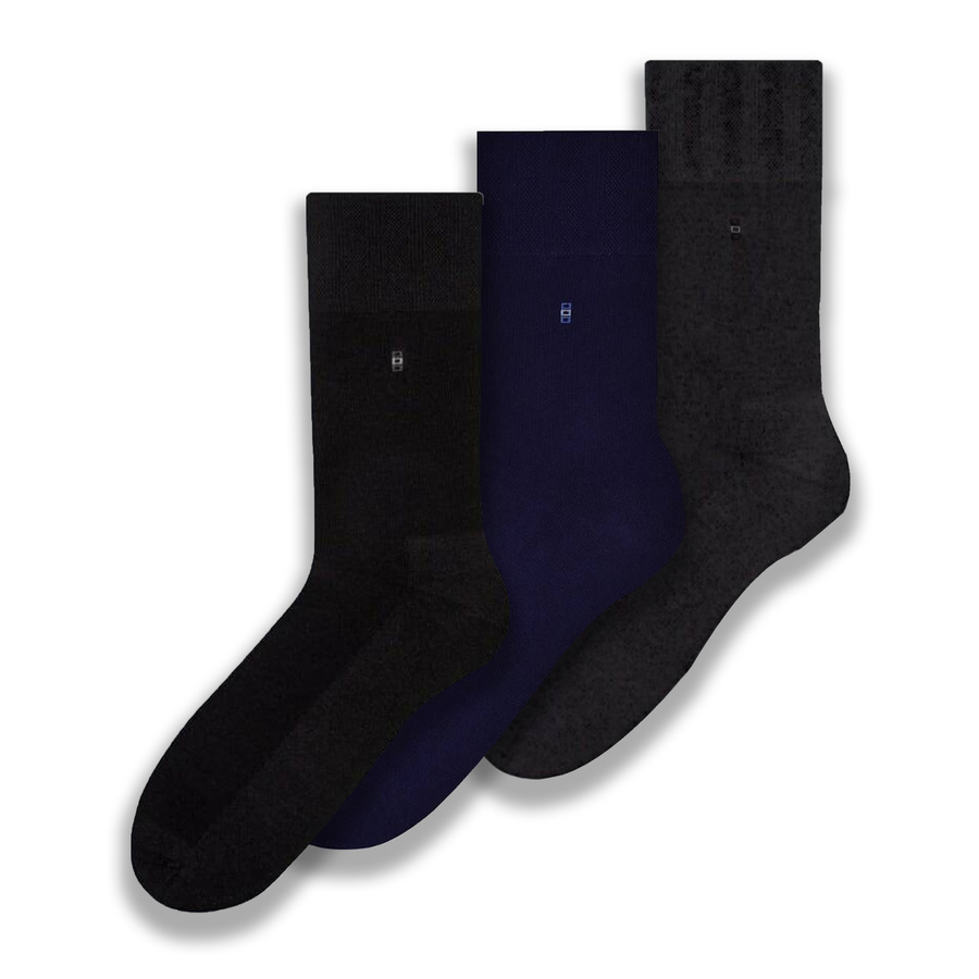 Socken Garnitur Serie Grau, Schwarz, Blau