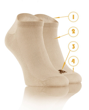 Sneaker-Socken Sneakers P73 Beige