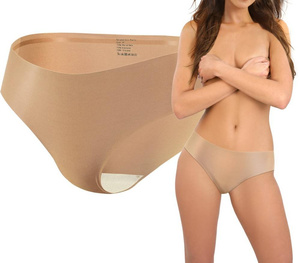 Sesto Senso Damen Figi Mikrofaser – Laser Geschnitten, Nahtlos, Bequem, Baumwolleinsatz, Silikonband, Unsichtbar Unter Kleidung, Beige, Neue Kollektion
