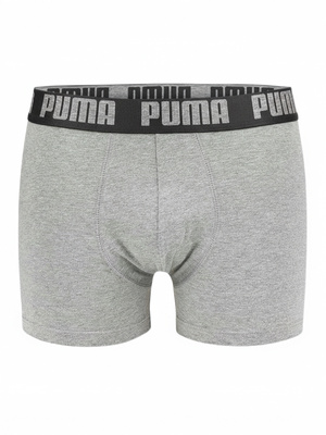 Herren Boxershorts 2er Pack Puma Comfort Stretch Grau/Schwarz