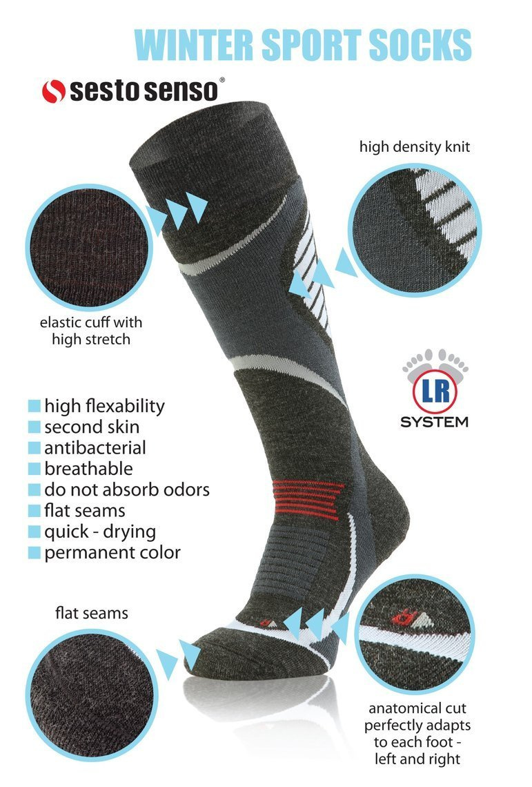 Kniestrümpfe Ski Mehrfarbig