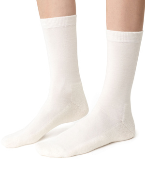 Halbe Frotteesocken aus Merinowolle Art. 130