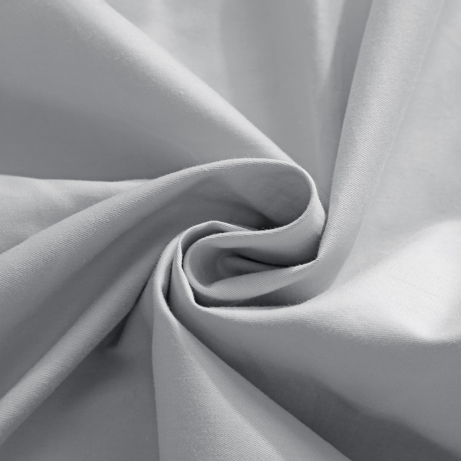 Spannbettlaken Satin Hellgrau