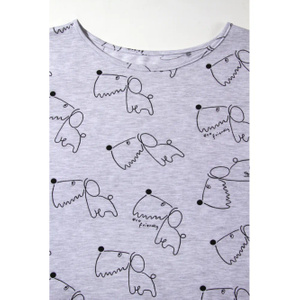 Nachthemd Serie Grau