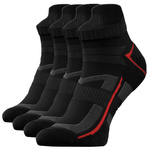 Sesto Senso Herren Sport Socken SKB07 – Atmungsaktiv, Nahtlos, Poliamid, Vielseitig für Sportaktivitäten, Nicht drückend, Mehrfarbig, 4er Set