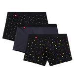 Herren Boxershorts Serie 3MH-054 Grau/Schwarz/Multicolor
