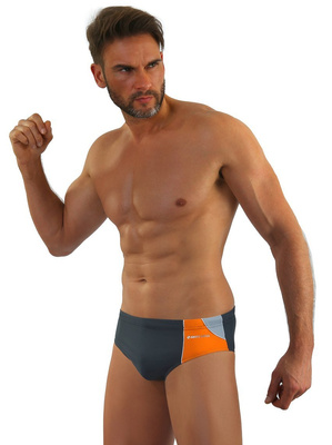 Bade-Slips Herrenserie Grau